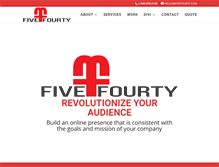 Tablet Screenshot of fivefourty.com